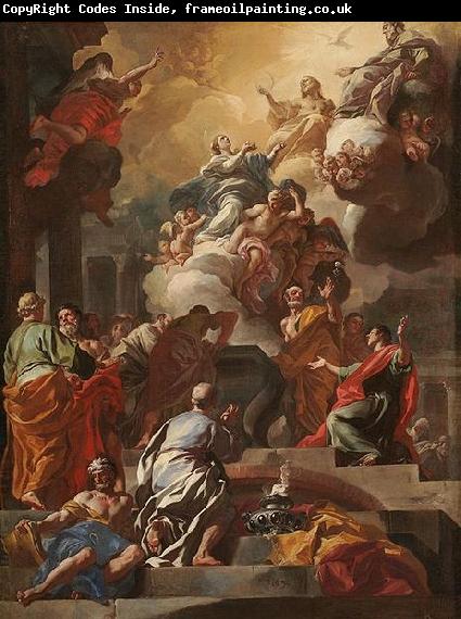 Francesco Solimena LAssomption et le Couronnement de la Vierge